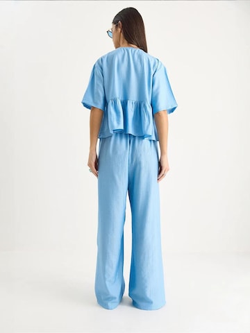 Bianco Lucci - Calças de fato em azul