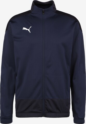 PUMA Trainingsjack in Blauw: voorkant