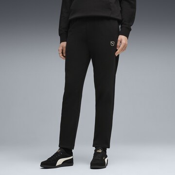PUMA Tapered Broek 'Essentials Elevated' in Zwart: voorkant