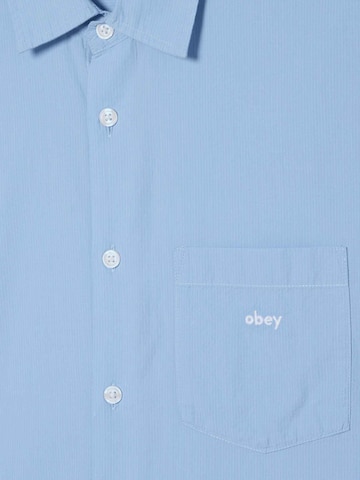 Obey Regular fit Overhemd in Blauw