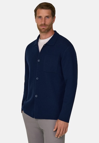 Boggi Milano Knit cardigan 'Milano' in Blue: front