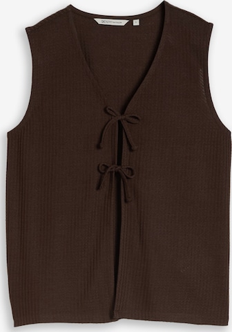TOM TAILOR DENIM Top in Brown: front