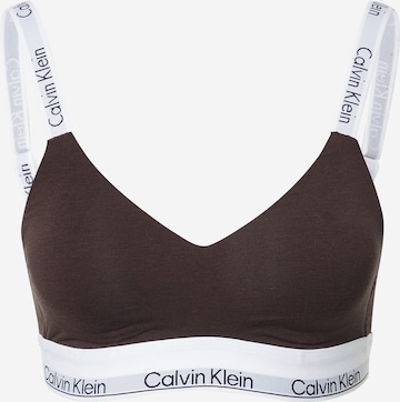 Bustier Soutien-gorge Calvin Klein Underwear en marron : devant