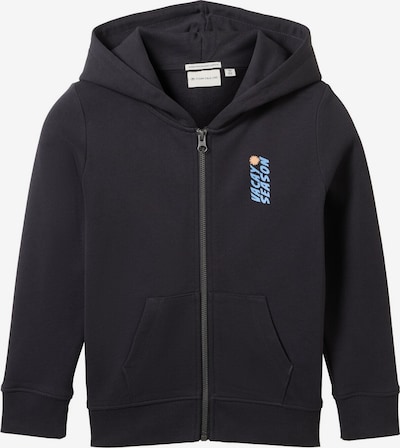TOM TAILOR Zip-Up Hoodie in Light blue / Anthracite / Mint / White, Item view