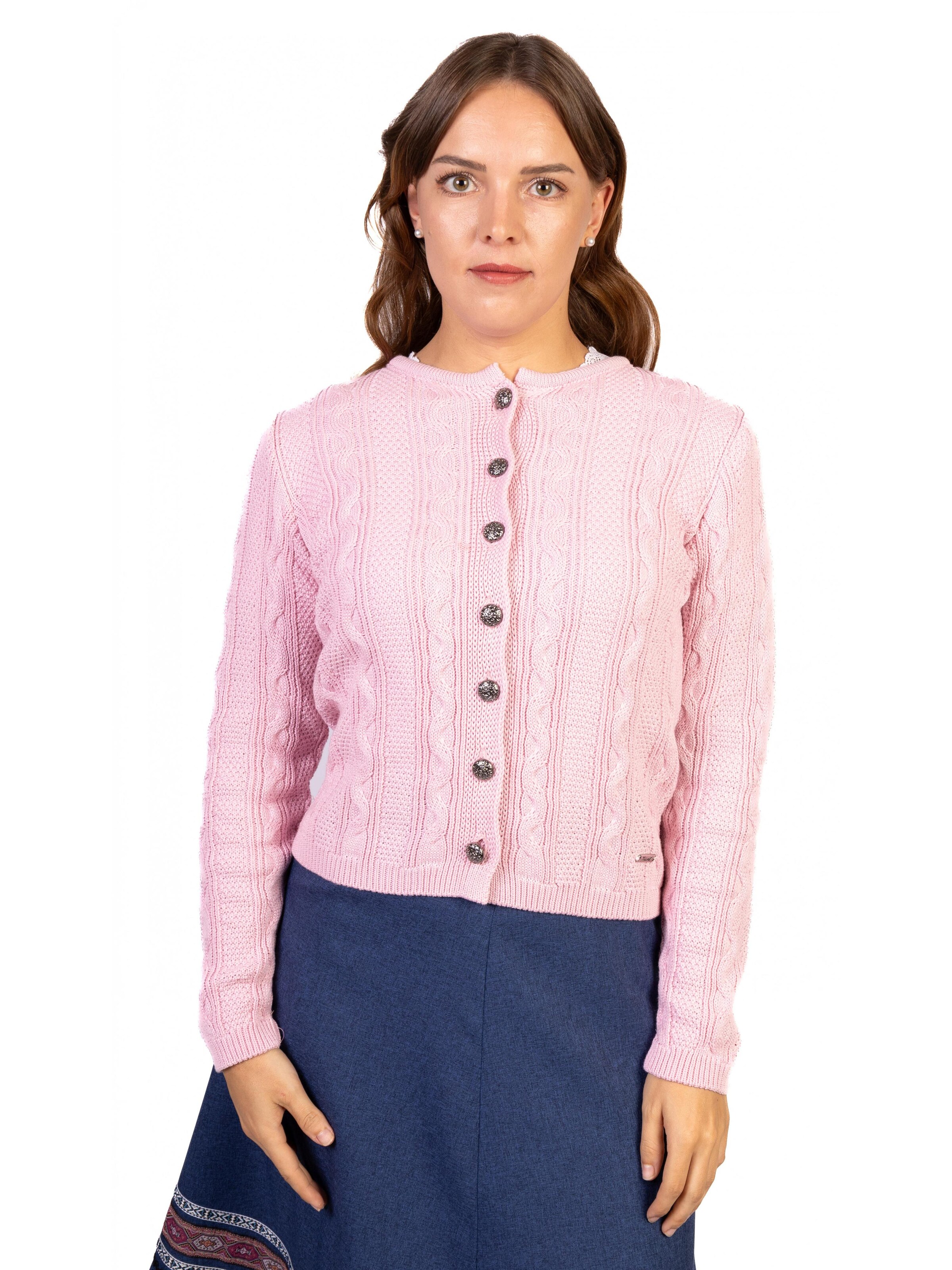 Trachtl Strickjanker‌‌‌ in Pink: Vorderseite