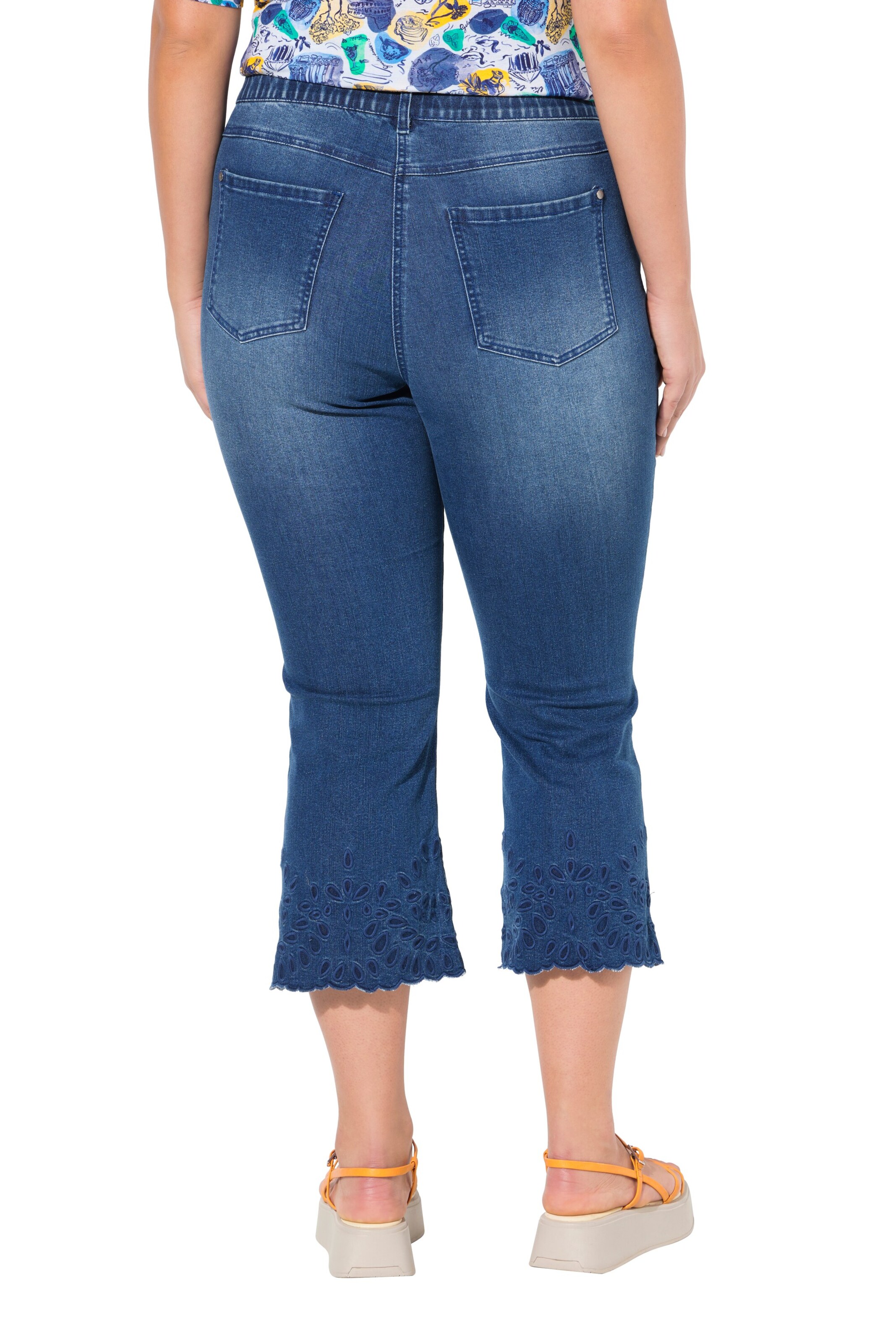 Ulla Popken Bootcut Jeans in Blau