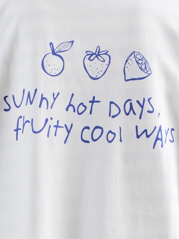 OH APRIL Tričko 'Sunny Days' – bílá