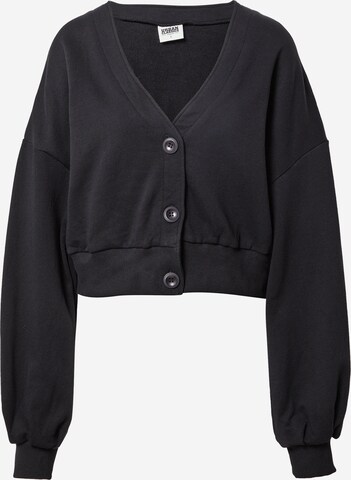 Urban Classics Sweat jacket in Black: front