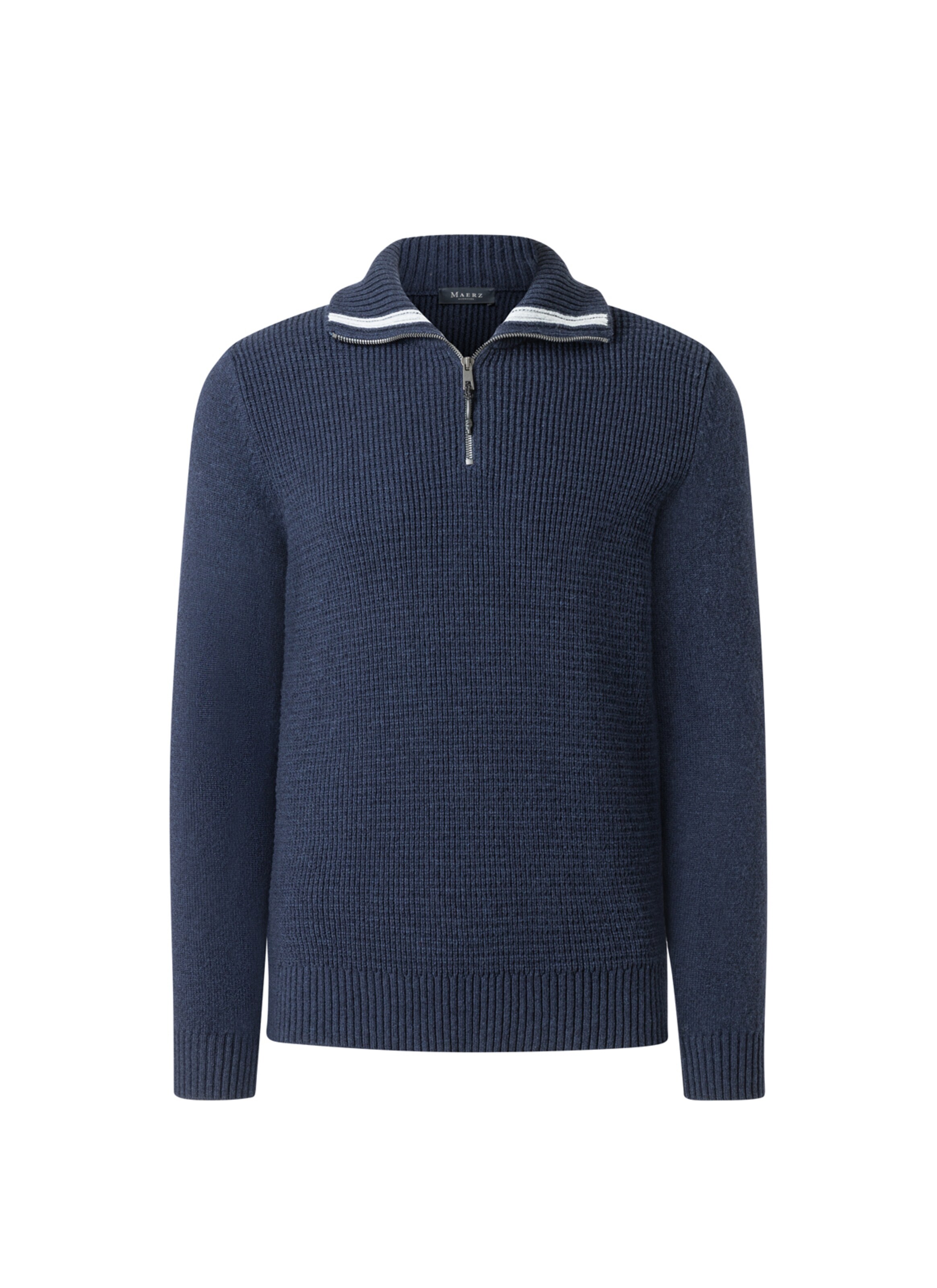 MAERZ Muenchen Strickpullover in Blau: Vorderseite