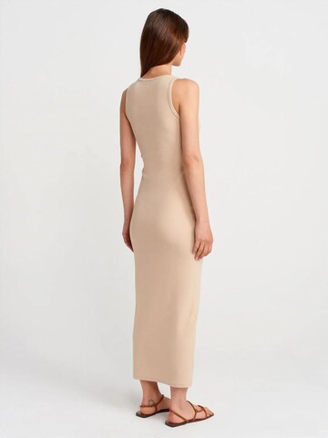 Dilvin Jurk in Beige