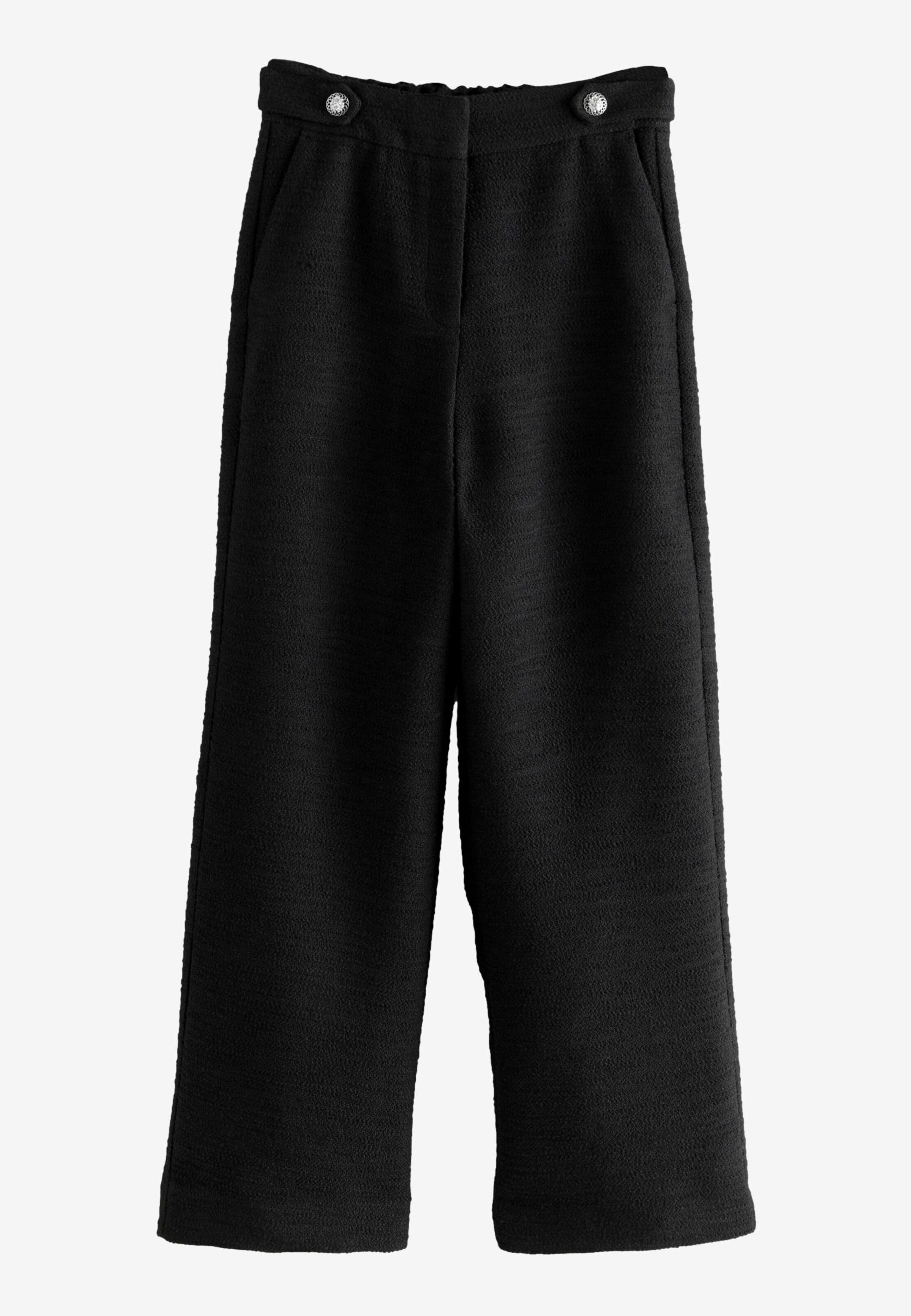 Next Wide leg Trousers in Black: front