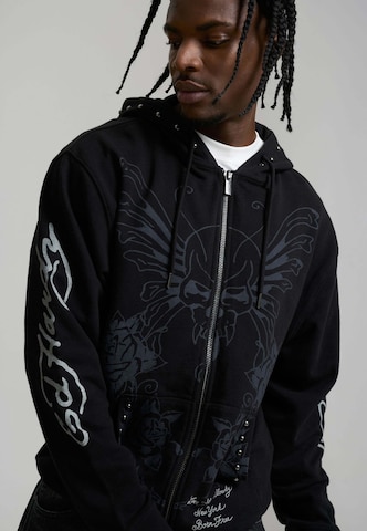 Ed Hardy Sweatjacka ' Love Kills' i svart