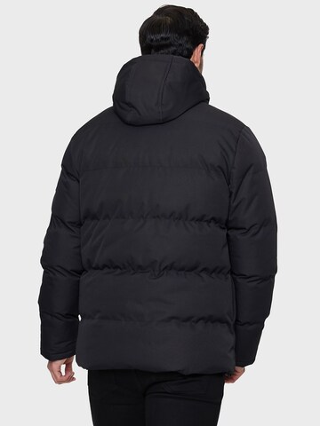 Threadbare Between-Season Jacket 'Clarence' in Black