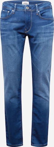 Coupe slim Jean 'STANLEY' Pepe Jeans en bleu : devant
