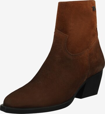 Bottes de cowboy LAZAMANI en marron : devant