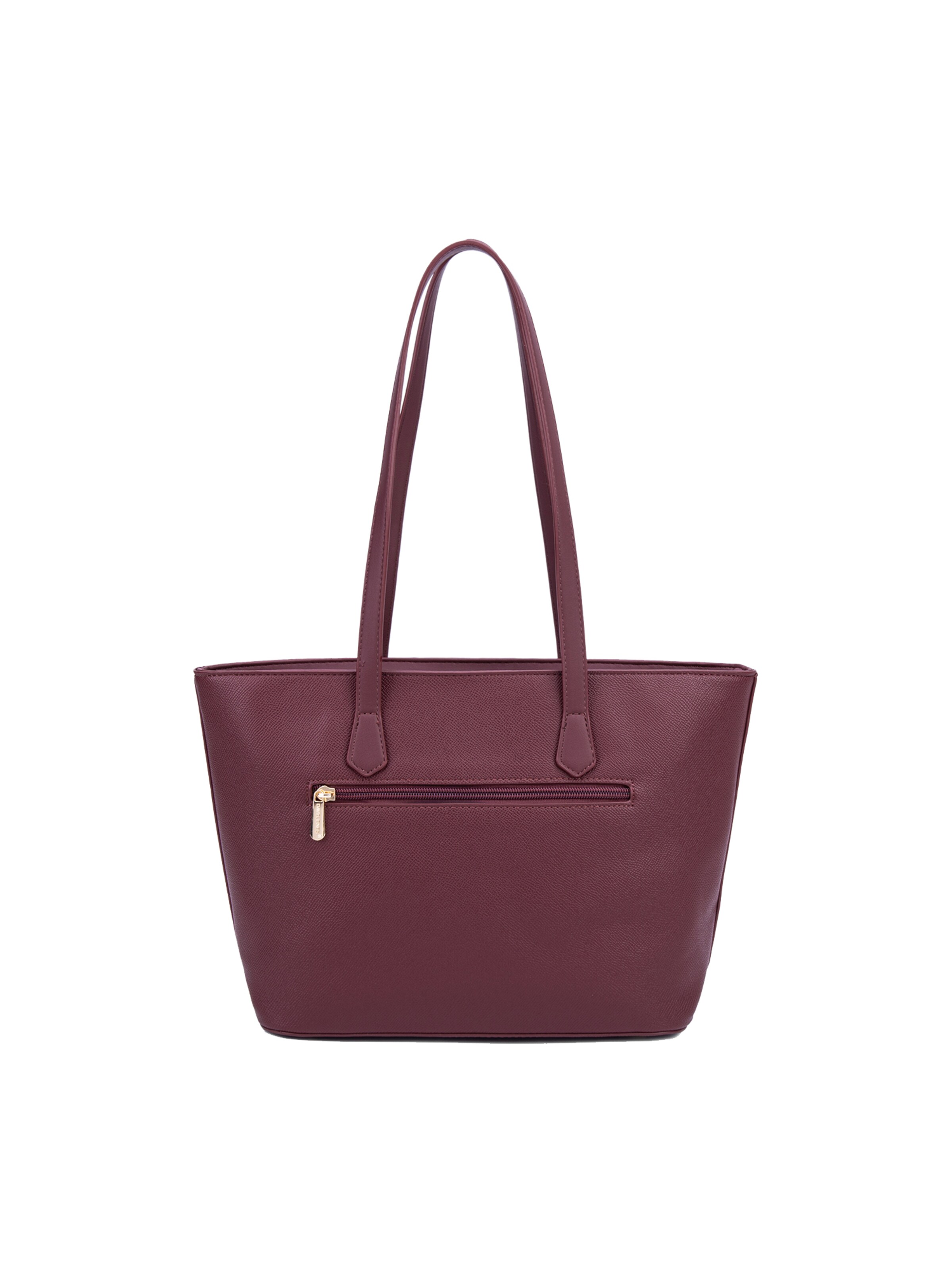 Borsa a spalla 'Borsa a Spalla Donna Vegan Leather 36x23 cm - Chiusura Zip' di David Jones in rosso