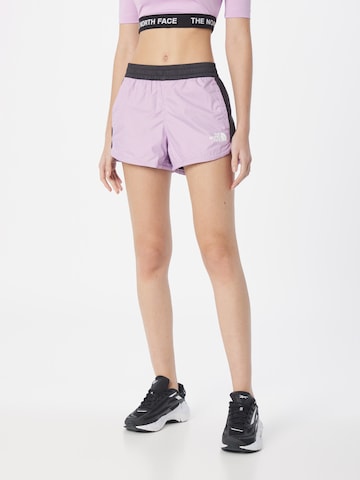 THE NORTH FACE - Regular Calças 'HYDRENALINE' em roxo: frente