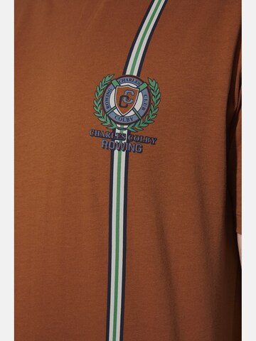 T-Shirt Charles Colby en marron