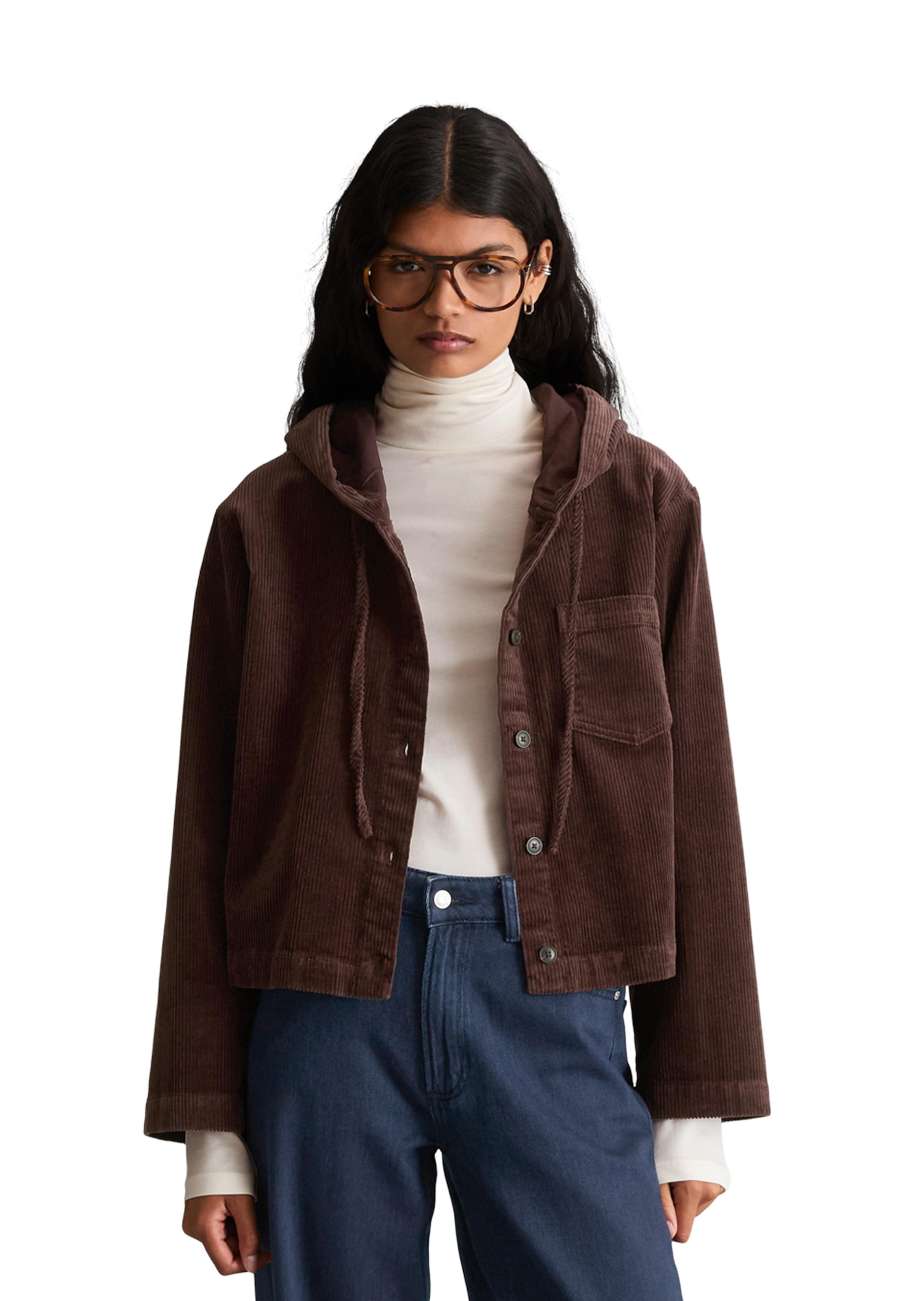 Marc O'Polo DENIM Tussenjas in Bruin: voorkant