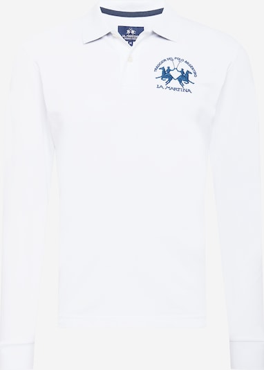 La Martina T-Shirt en bleu / blanc, Vue avec produit