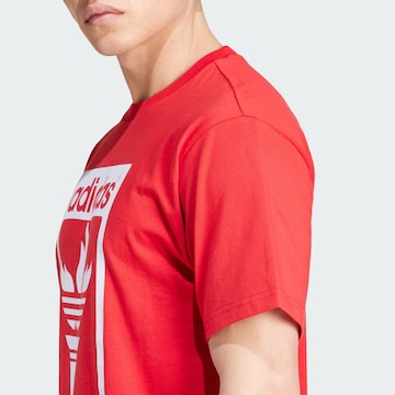 ADIDAS ORIGINALS T-Shirt 'Trefoil Torch' in Rot