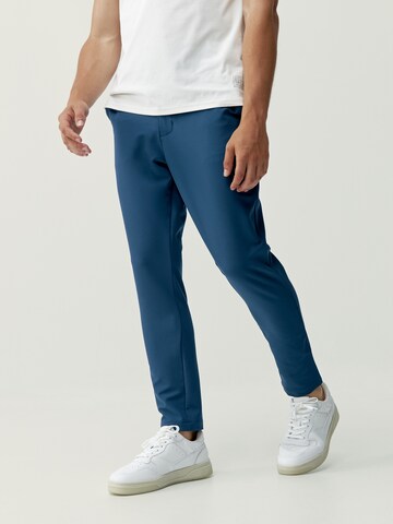 Born Living Yoga Regular Trousers 'Ganges' in Blue: front