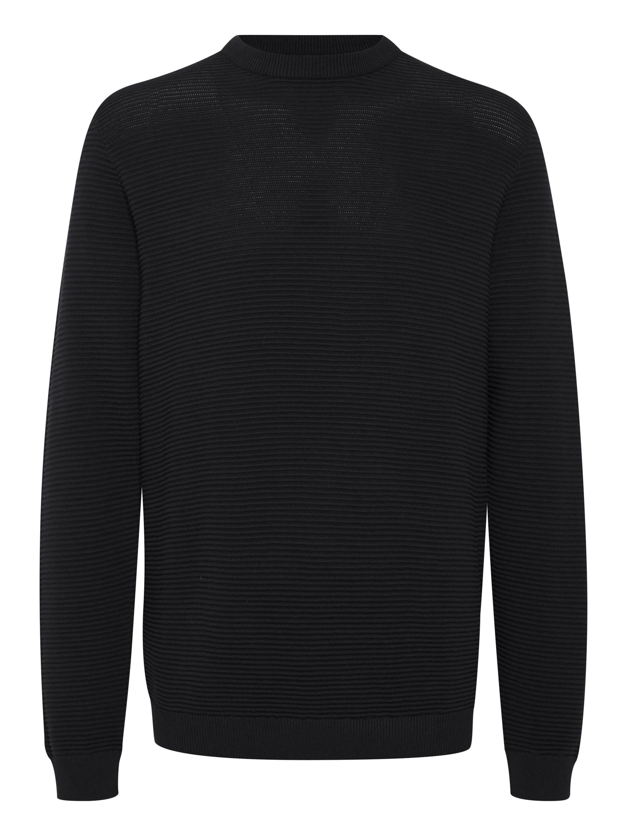 !Solid Πουλόβερ 'Valencia' σε μαύρο: μπροστά