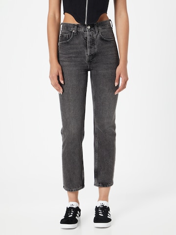 Regular Jeans 'Editor' de la TOPSHOP pe negru: față