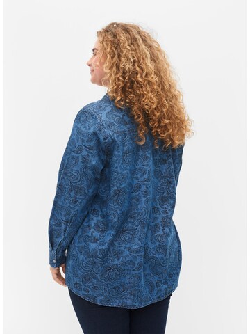 Zizzi Blouse 'JMIA' in Blauw