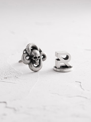 REYTEL Örhänge 'MORTE SERPENS' i silver: framsida