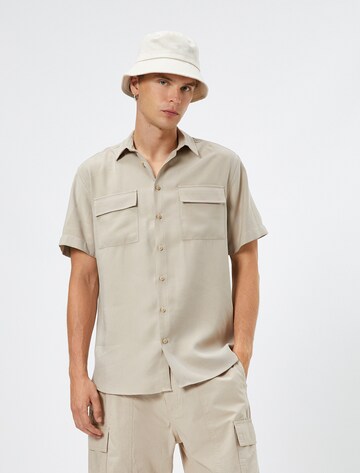 Koton Regular fit Button Up Shirt in Green: front