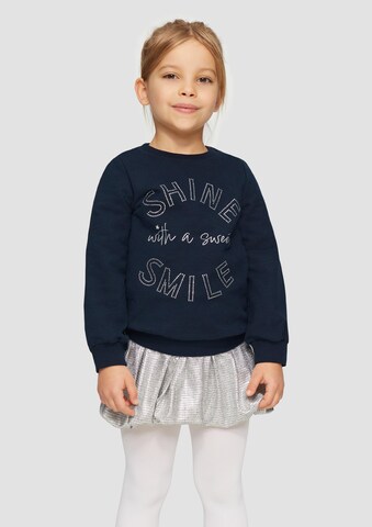 Sweat-shirt s.Oliver en bleu : devant