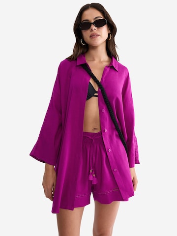 TRIUMPH Beach-Hemd ' Red Label Summer Wear ' in Pink