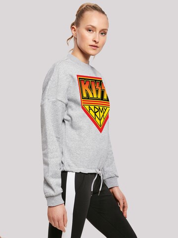 Sweat-shirt 'Kiss Army' F4NT4STIC en gris