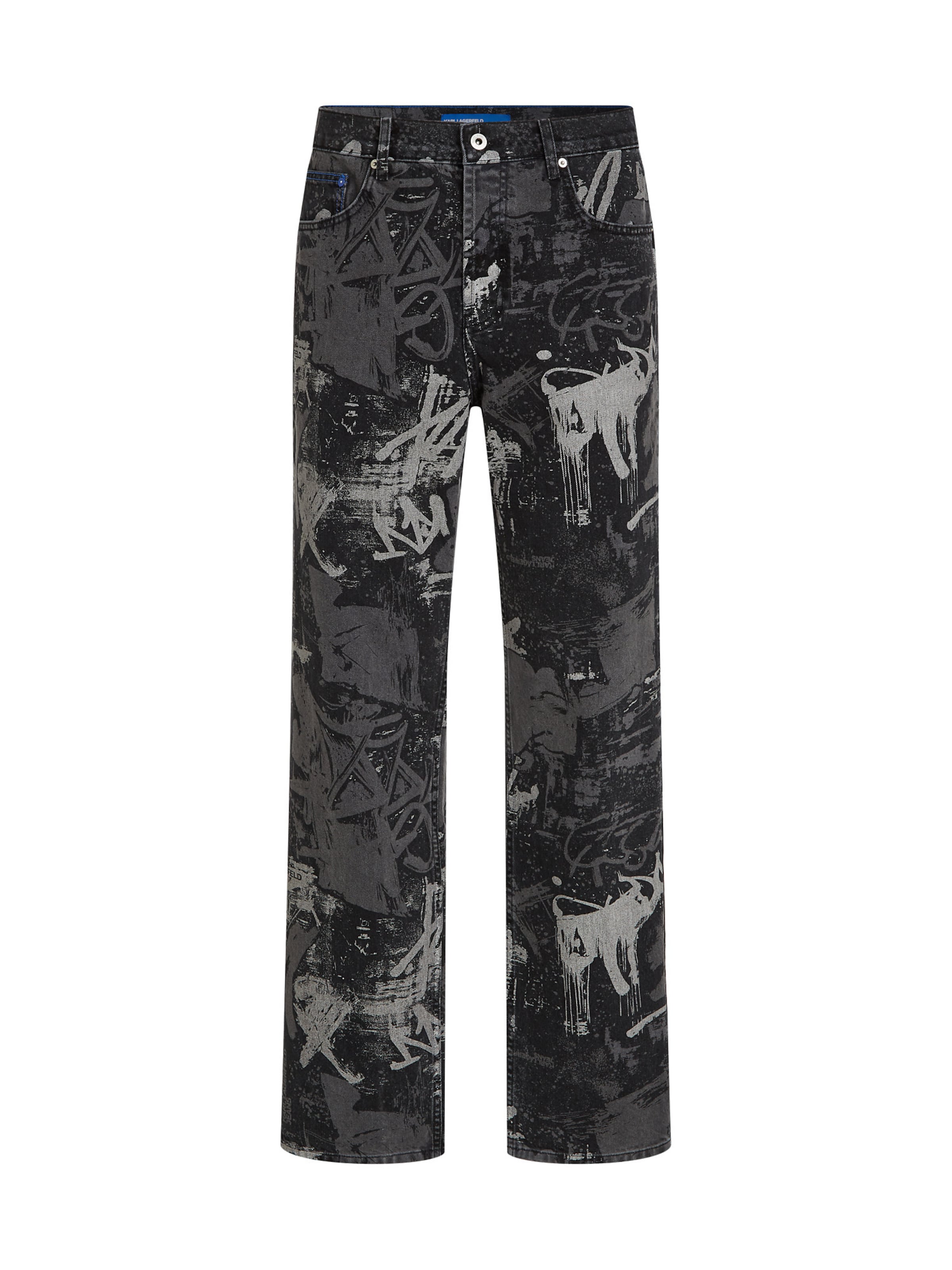 Loosefit Jeans di KARL LAGERFELD JEANS in nero: frontale