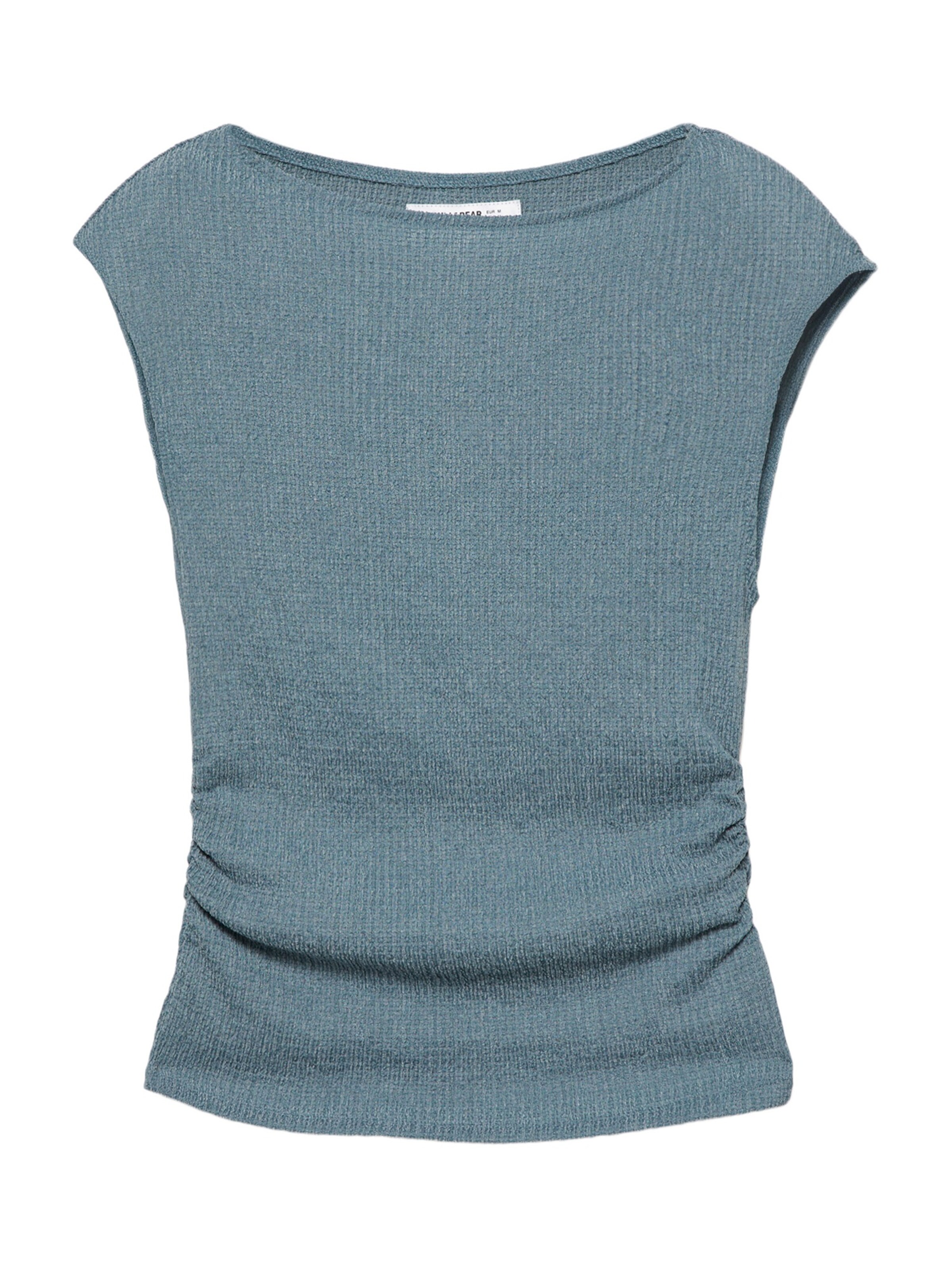 Pull&BearTop - plava boja: prednji dio