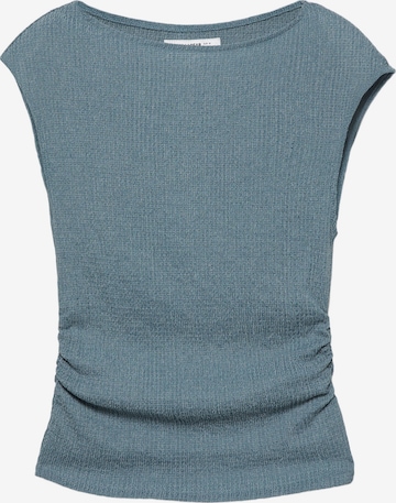 Pull&BearTop - plava boja: prednji dio