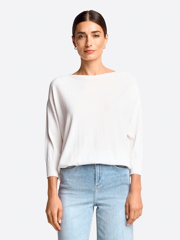 Pull-over Rich & Royal en blanc : devant