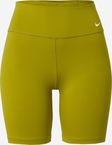 Pantalon de sport NIKE en jaune : devant