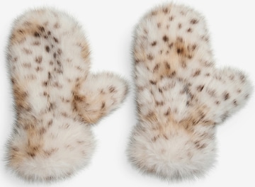 PIECESRukavice sa spojenim prstima 'PCPLUSH' - bijela boja: prednji dio