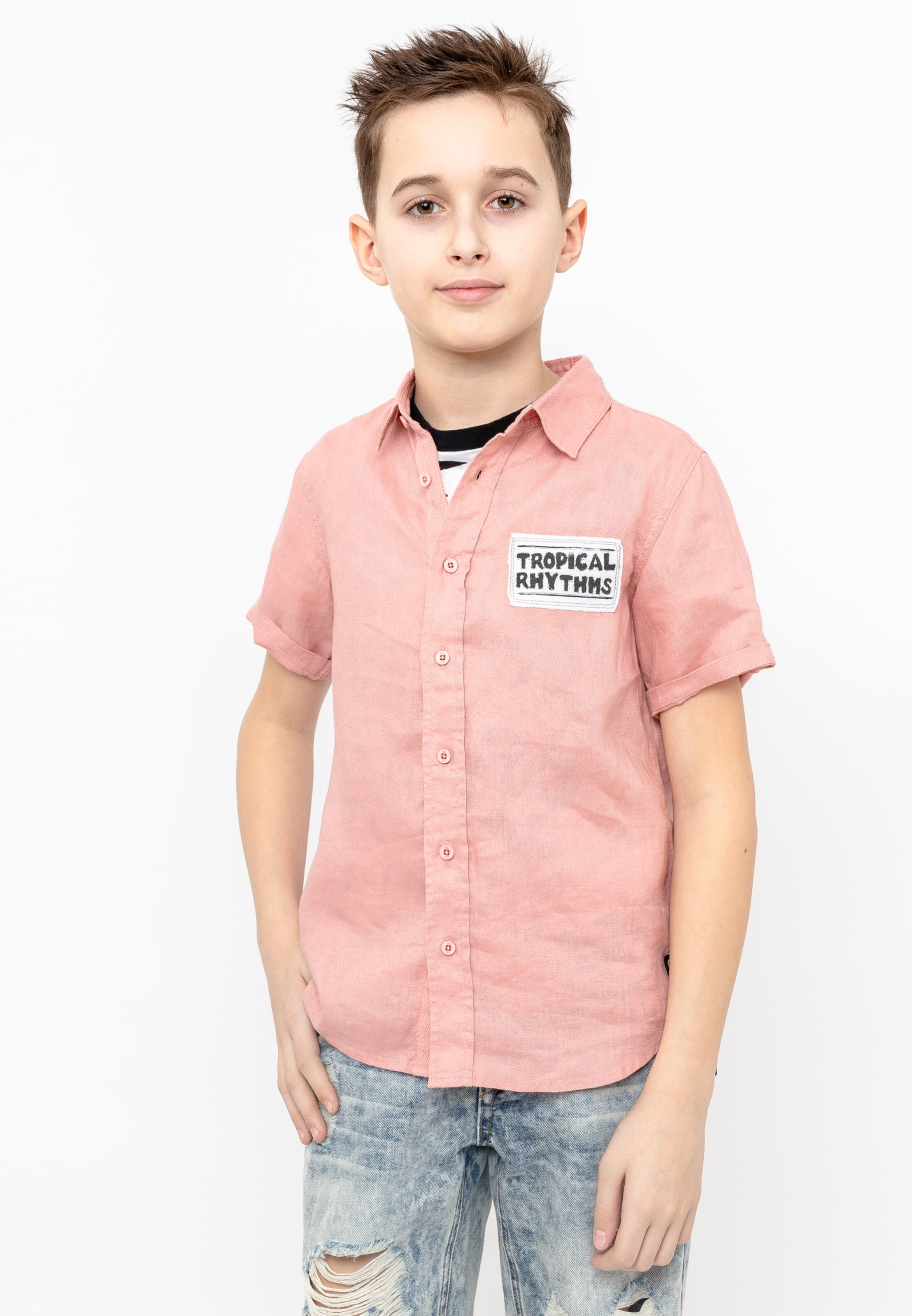 Kinder Teens (Gr. 140-176) Gulliver Freizeit-Hemd in Pink - GR61806