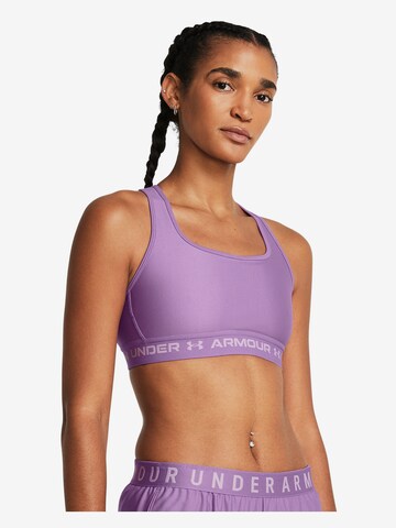 UNDER ARMOUR Bralette Sports Bra in Purple: front