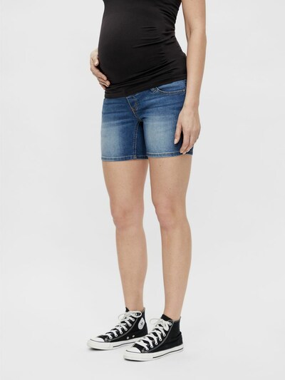 Pieces Maternity Džínsy 'Lila' - modrá denim / sivá melírovaná, Model/-ka