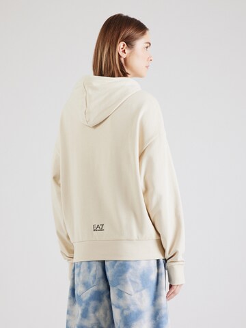 Felpa 'VISIBILITY' di EA7 Emporio Armani in beige