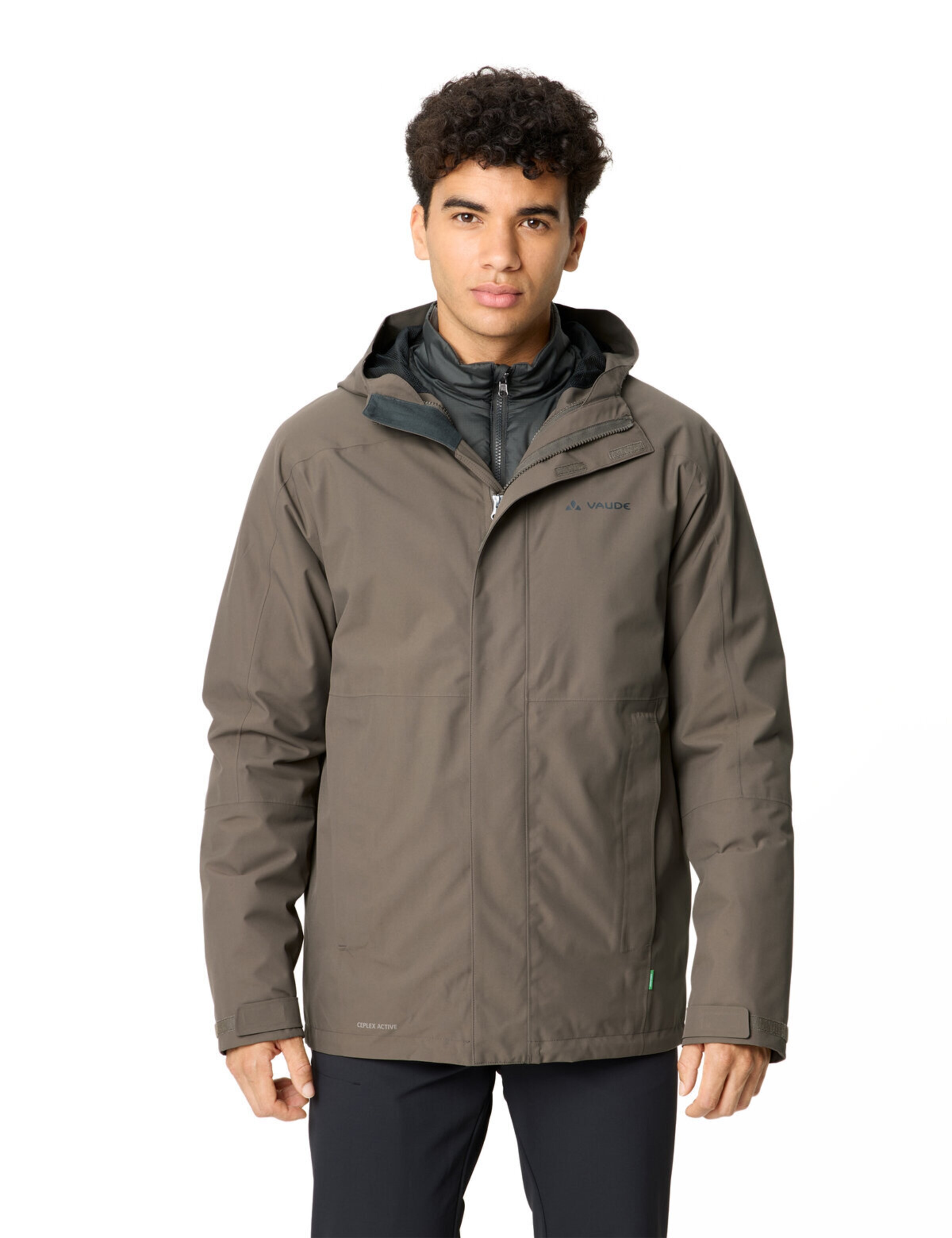 VAUDE Outdoorjas 'Neyland' in Bruin: voorkant