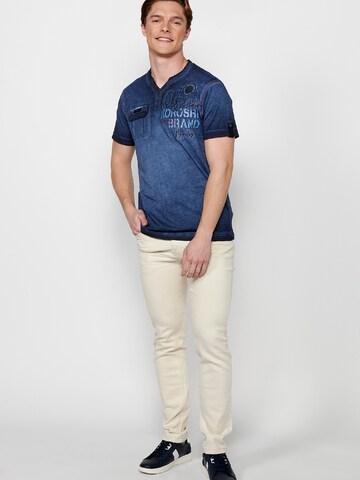 KOROSHI Shirt in Blauw