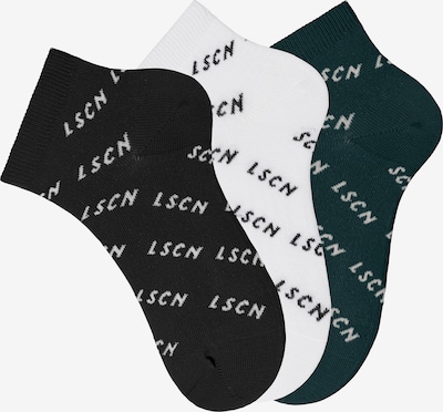 LSCN by LASCANA Socks in Dark green / Black / White, Item view