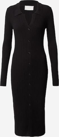 Neo Noir فستان مُحاك 'Harlow' بلون أسود: الأمام