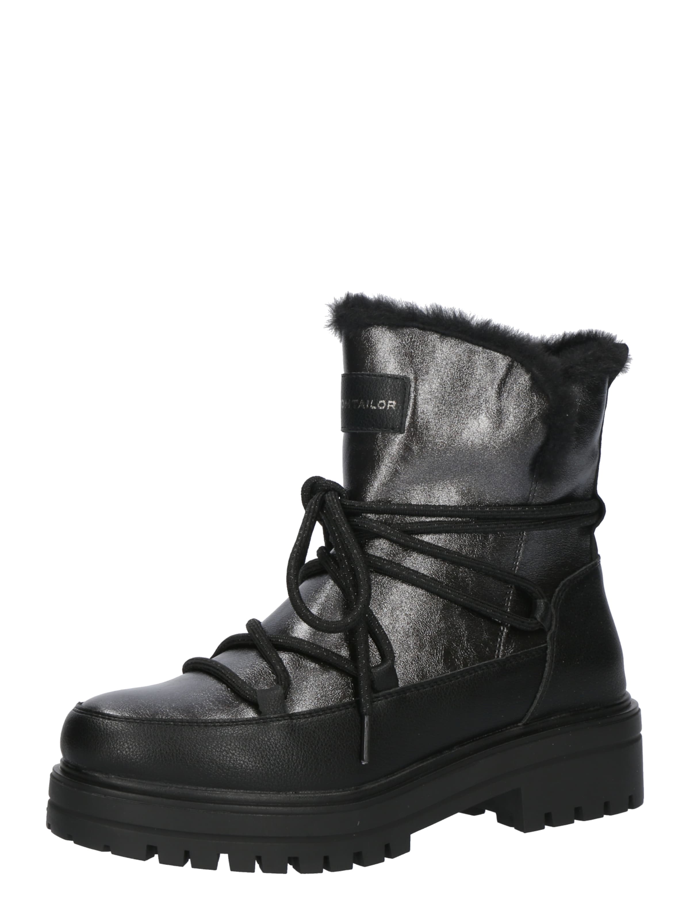 TOM TAILOR Snowboots in Schwarz: Vorderseite