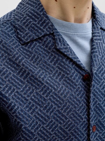 JACK & JONES Comfort fit Button Up Shirt 'Bluwinson' in Blue